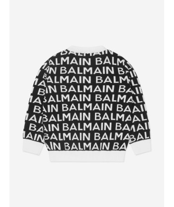 Balmain Kids Wool Logo Jumper france