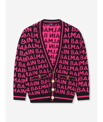 Balmain Girls Knitted Logo Cardigan france