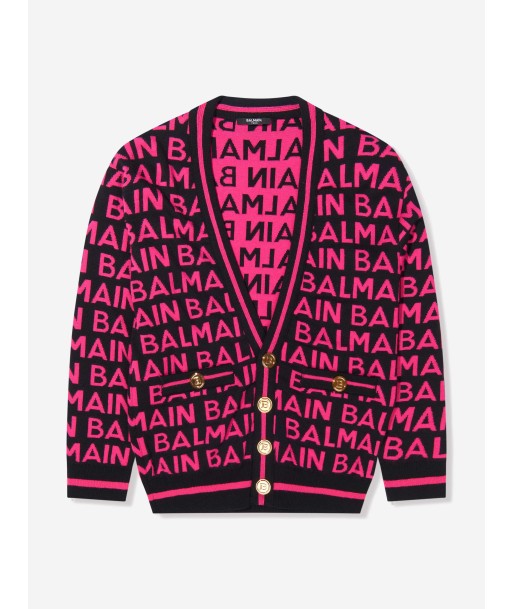 Balmain Girls Knitted Logo Cardigan france