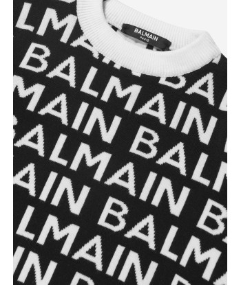 Balmain Kids Wool Logo Jumper france