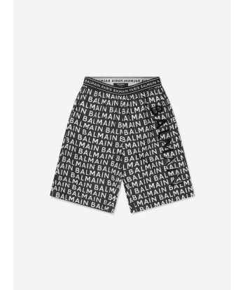 Balmain Boys Logo Print Swim Shorts Fin de série