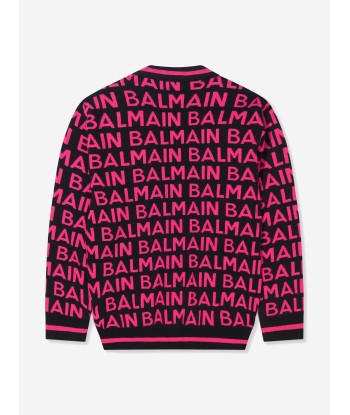 Balmain Girls Knitted Logo Cardigan france