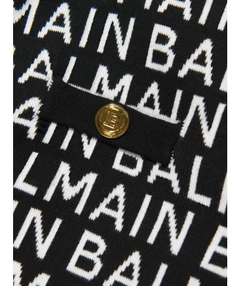 Balmain Girls Knitted Logo Jacket commande en ligne