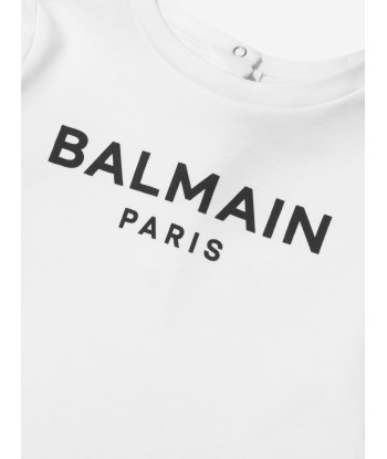 Balmain Baby Girls Long Sleeve Logo Dress offre 