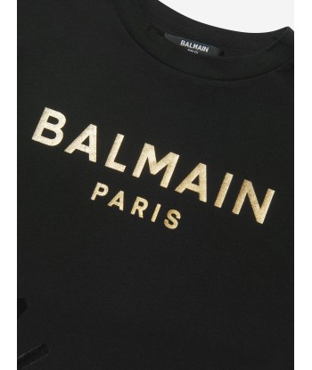 Balmain Girls Logo Print Dress vous aussi creer 