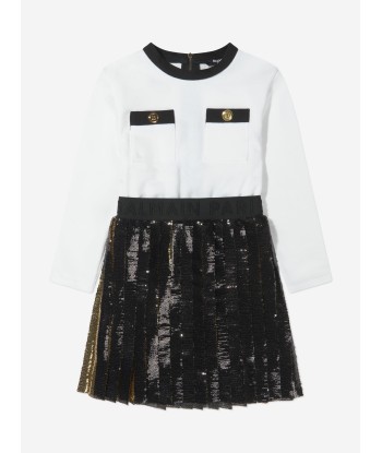 Balmain Girls Long Sleeve Pocket Dress online