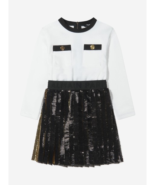 Balmain Girls Long Sleeve Pocket Dress online