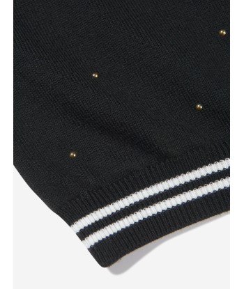 Balmain Girls Wool Knitted Logo Dress ou a consommer sur place