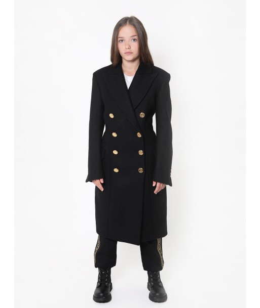 Balmain Girls Double Breasted Wool Coat Profitez des Offres !