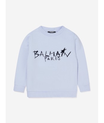 Balmain Boys Logo Print Sweatshirt en linge