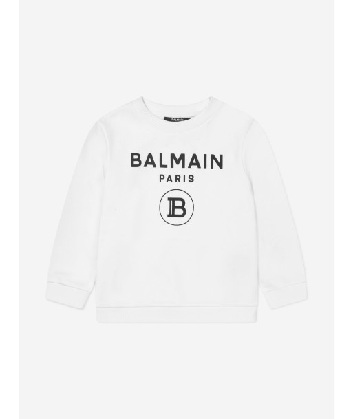 Balmain Kids Logo Sweatshirt en stock