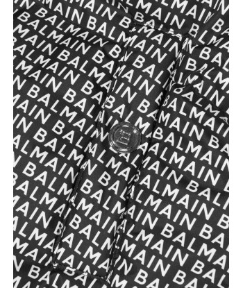 Balmain Kids Down Padded Logo Coat Les magasins à Paris et en Île-de-France