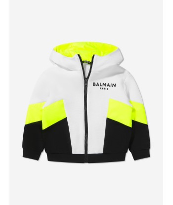 Balmain Boys Colourblock Zip Up Hoodie Les magasins à Paris et en Île-de-France