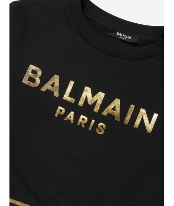 Balmain Girls Cropped Logo Sweatshirt shop