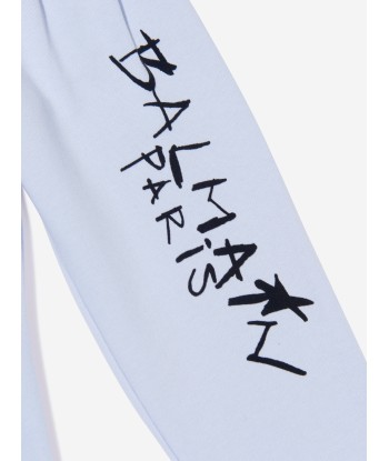 Balmain Boys Logo Print Sweatpants Les magasins à Paris