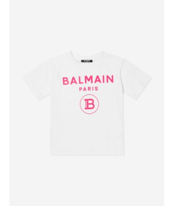 Balmain Girls Logo Print T-Shirt les ligaments