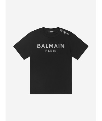 Balmain Girls Logo Print T-Shirt de votre