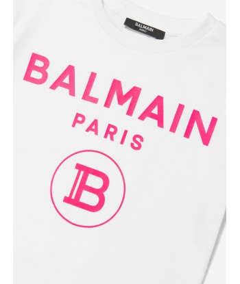 Balmain Girls Logo Print T-Shirt les ligaments