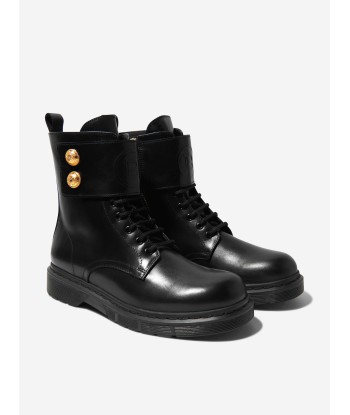 Balmain Kids Leather Branded Boots online