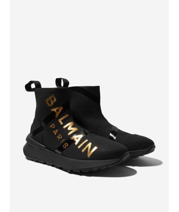 Balmain Kids Logo Print Speed Trainers l'évolution des habitudes 