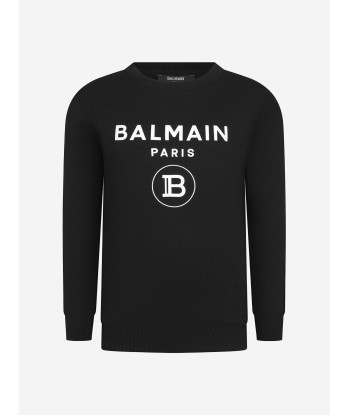 Balmain Boys Cotton Logo Sweatshirt livraison et retour toujours gratuits