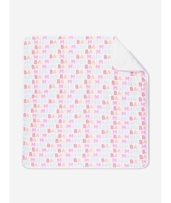 Balmain Baby Logo Print Blanket in Multicolour l'achat 