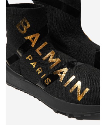 Balmain Kids Logo Print Speed Trainers l'évolution des habitudes 