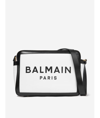 Balmain Baby Logo Changing Bag in White en linge