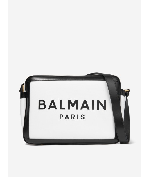 Balmain Baby Logo Changing Bag in White en linge