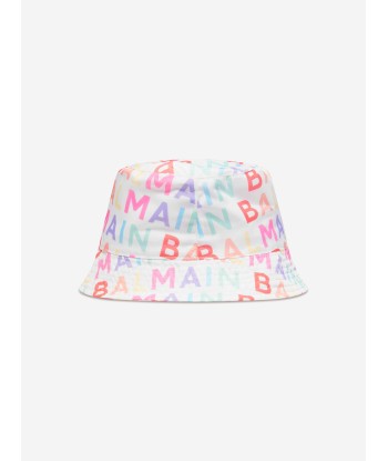 Balmain Kids Logo Bucket Hat in Multicolour Venez découvrir notre 