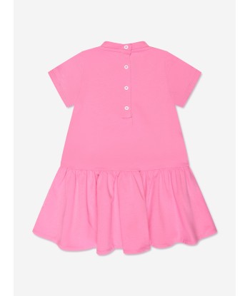 Balmain Baby Girls Logo Jersey Dress in Pink Amélioration de cerveau avec