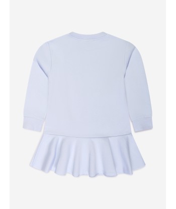 Balmain Girls Logo Jersey Dress in Grey plus qu'un jeu 