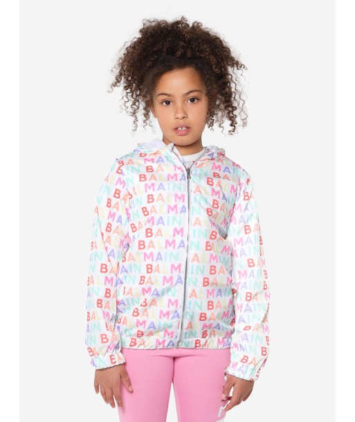 Balmain Kids Logo Print Jacket in Multicolour plus qu'un jeu 