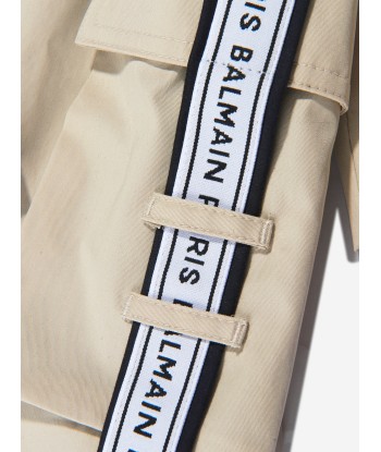 Balmain Girls Parka Coat in Beige 50% de réduction en Octobre 2024