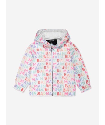 Balmain Kids Logo Print Jacket in Multicolour plus qu'un jeu 