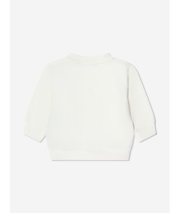 Balmain Baby Girls Logo Sweatshirt in Ivory 2024