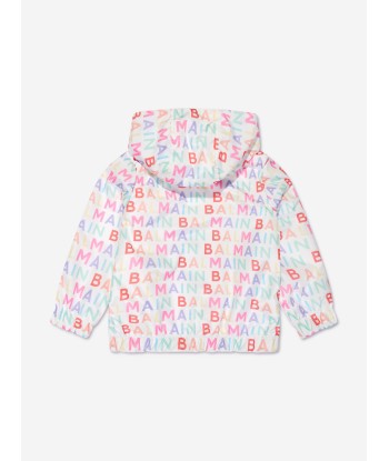 Balmain Kids Logo Print Jacket in Multicolour plus qu'un jeu 