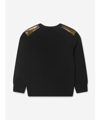 Balmain Boys Logo Sweatshirt in Black en linge