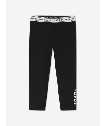 Balmain Baby Girls Logo Leggings in Black 2024