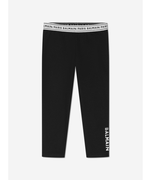 Balmain Baby Girls Logo Leggings in Black 2024