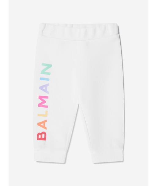 Balmain Baby Logo Joggers in White Jusqu'à 80% De Réduction