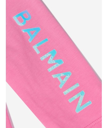 Balmain Baby Girls Logo Leggings in Pink votre