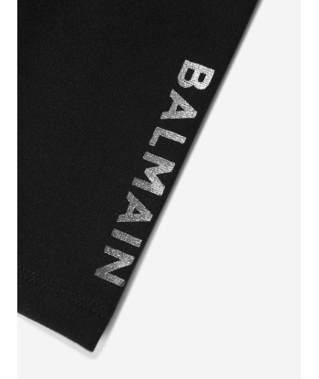 Balmain Baby Girls Logo Leggings in Black 2024