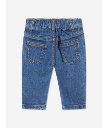 Balmain Baby Boys Logo Jeans in Blue livraison et retour toujours gratuits