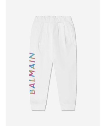 Balmain Girls Logo Joggers in White d'Europe débarque