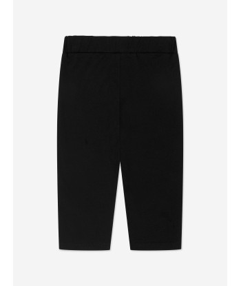 Balmain Girls Logo Print Leggings in Black Les êtres humains sont 