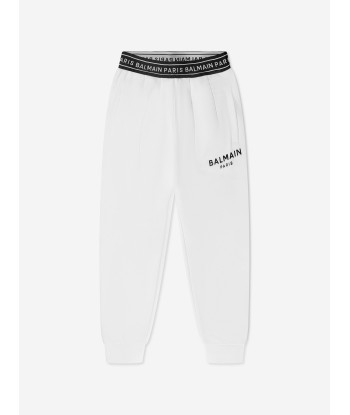 Balmain Boys Logo Joggers in White livraison gratuite