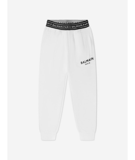 Balmain Boys Logo Joggers in White livraison gratuite