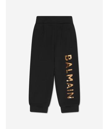 Balmain Boys Logo Joggers in Black Profitez des Offres !