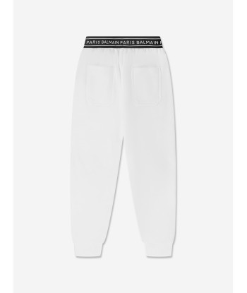 Balmain Boys Logo Joggers in White livraison gratuite